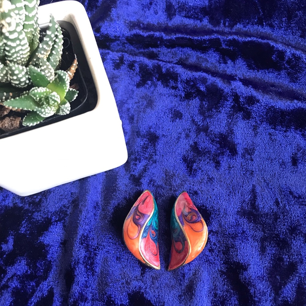 Cute funky handmade (not by me) earrings